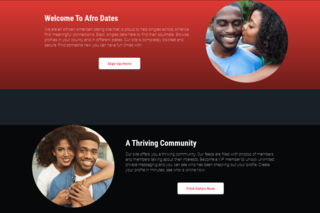 Afro Dates Afro Dates Homepage Image
